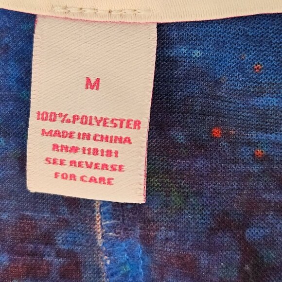 Leoma Lovegrove Gators Shirt Size Medium Blue Orange 3/4 Sleeves Round Neck - Picture 5 of 8